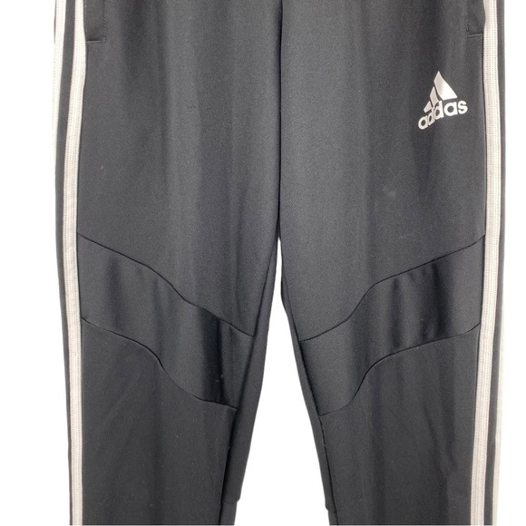 Adidas climacool athletic athleisure black 3 stripe pants sz small - Picture 1 of 14